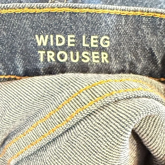 JCrew Wide Leg Classic Blue Trouser Jean | Size 27, 25” Inseam EUC - Picture 4 of 6